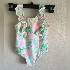 Tommy Bahama Pink and Green Swimsuit 5/6